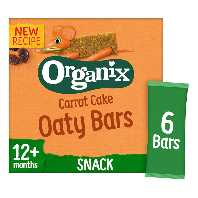 Organix Carrot Cake Soft Oaty Bars 6 x 23g