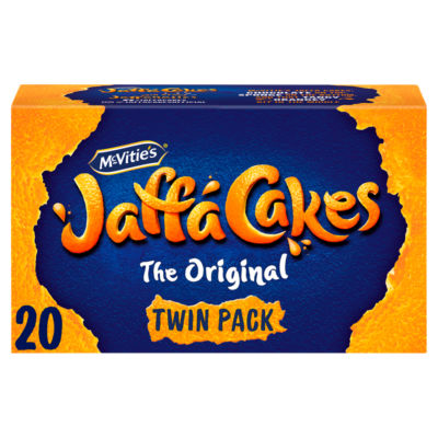 McVitie's Jaffa Cakes Original Chocolate Biscuits Twin Pack Cakes 220g