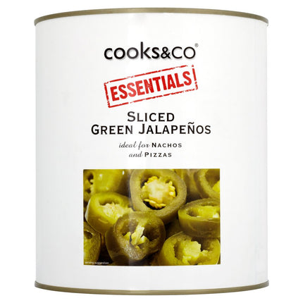 Cooks&Co Sliced Green Jalapeños 2.9kg