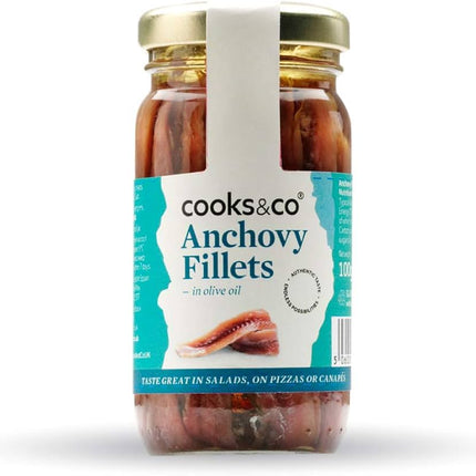 Cooks&Co Anchovy Fillets in Oil 100g
