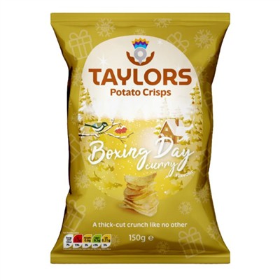 Taylors Boxing Day Curry Sauce Crisps 150G