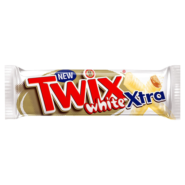 Twix Xtra White Chocolate Biscuit Twin Bars 75g