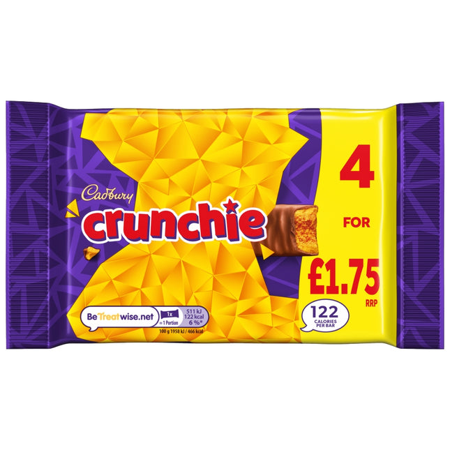 Cadbury Crunchie PMP £1.75 104.4g 4 Pack