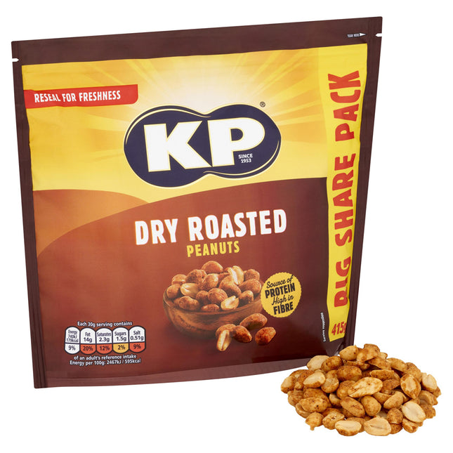 KP Dry Roasted Peanuts 415g