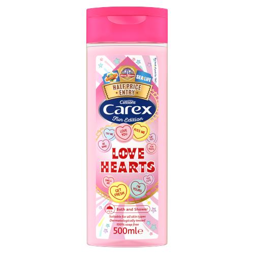 Carex Shower Gel 500ml Love Hearts