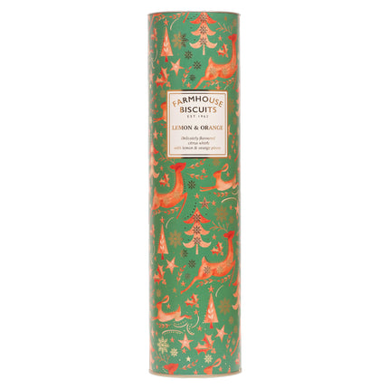 Farmhouse Biscuits Winter Animals Lemon & Orange Whirl Tube 300g