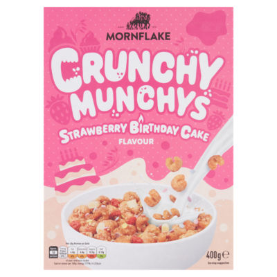 Mornflake Crunchy Munchys Strawberry Birthday Cake  400g