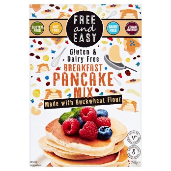 Free And Easy Gluten & Dairy Free Breakfast Pancake Mix 230g