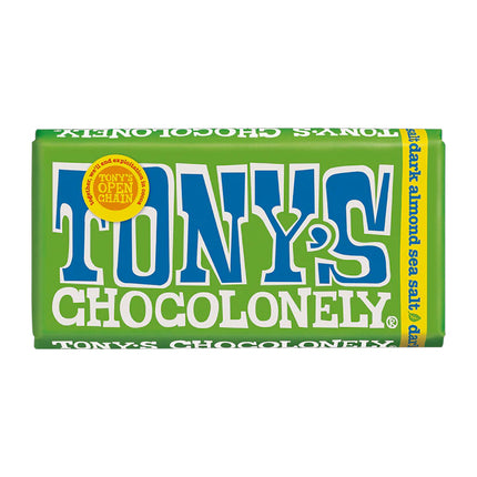 Tony's Chocolonely Dark Chocolate 51% Almonds and Sea Salt 180g