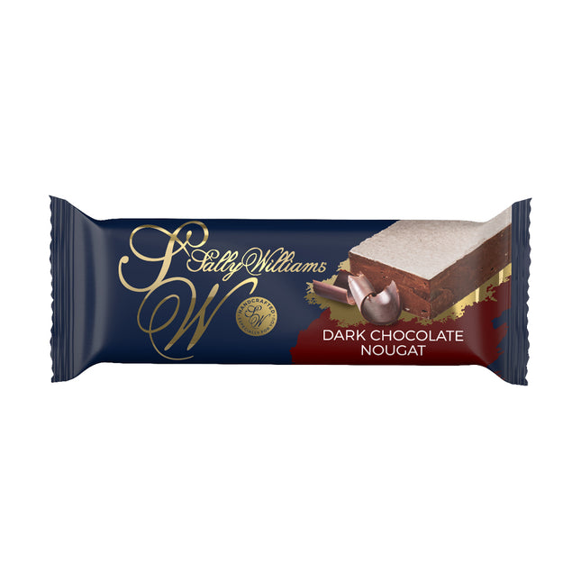 Sally Williams Belgian Dark Chocolate Soft Nougat Bar 50g