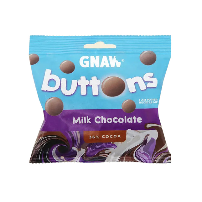 Gnaw Milk Chocolate Buttons 100g