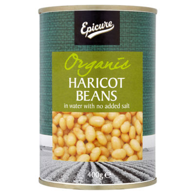 Epicure Organic Haricot Beans in Water 400G