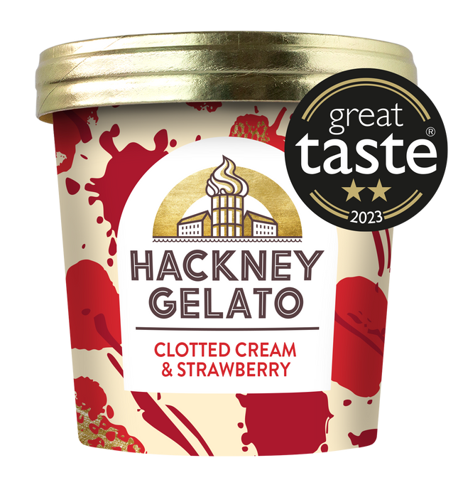 Hackney Gelato Clotted Cream & Strawb