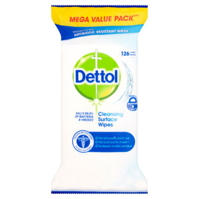 Dettol Surface Cleanser Wipes Original 126s