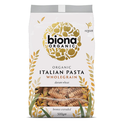 Biona Organic Whole Fusilli Bronze Extruded 500g