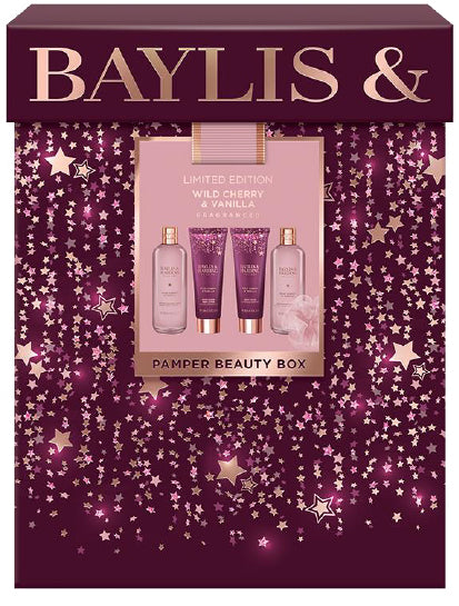 Wild Cherry & Vanilla Luxury Pamper Beauty Box Gift Set 900g