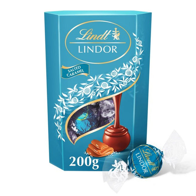 Lindt Lindor Salted Caramel Cornet 200G