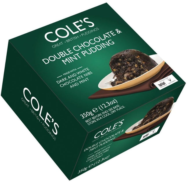Cole's Double Chocolate and Mint Pudding 350g