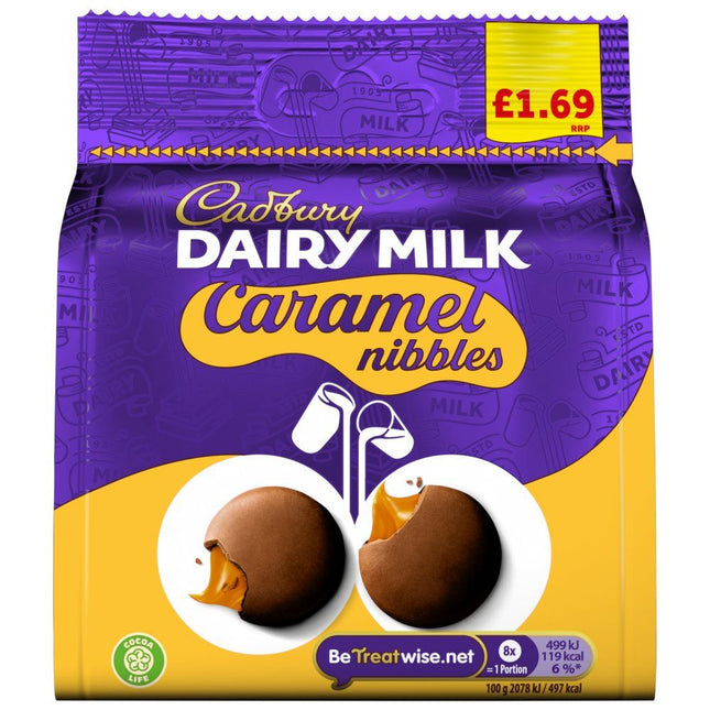 Cadbury Dairy Milk Caramel Nibbles PMP £1.69 85g