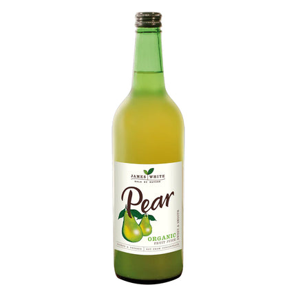 James White Organic Pear Juice 750ml Glass