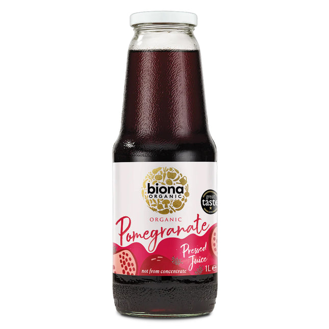 Biona Organic Pomegrante Juice Pure 1Ltr Not From Concentrate 200ml