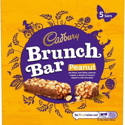 Cadbury Brunch Bar Crunchy Peanuts 112g