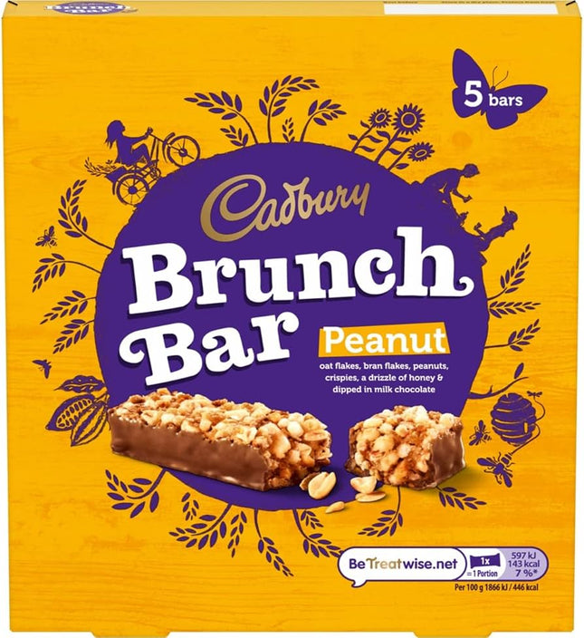 Cadbury Brunch Bar Crunchy Peanuts 112g
