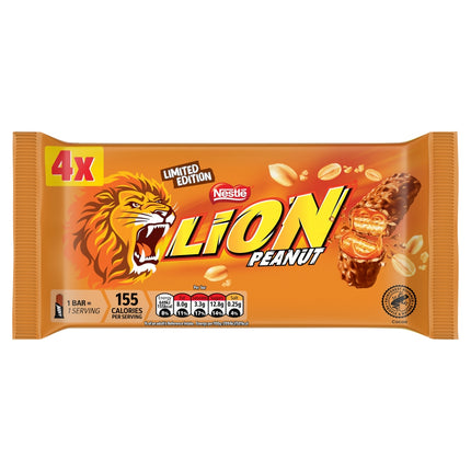 Lion Limited Edition Peanut Bars 4x31g