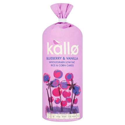 Kallo Blueberry & Vanilla Wholegrain Rice & Corn Cakes