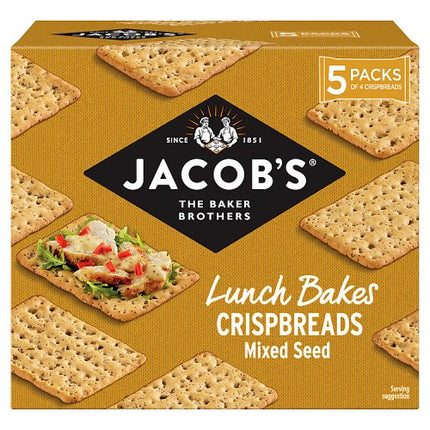 Jacob's Crispbreads Mixed Seed Crackers 5 Pack, 190g