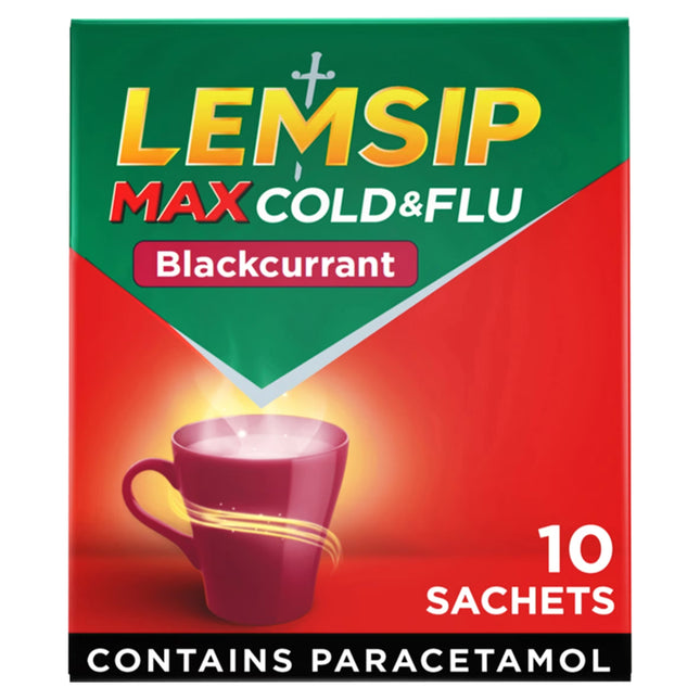 Lemsip Max Cold & Flu Blackcurrant 10s