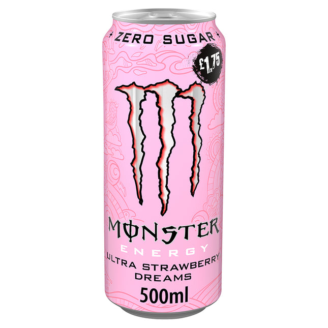 Monster Ultra Strawberry Dreams PMP £1.75 500ml