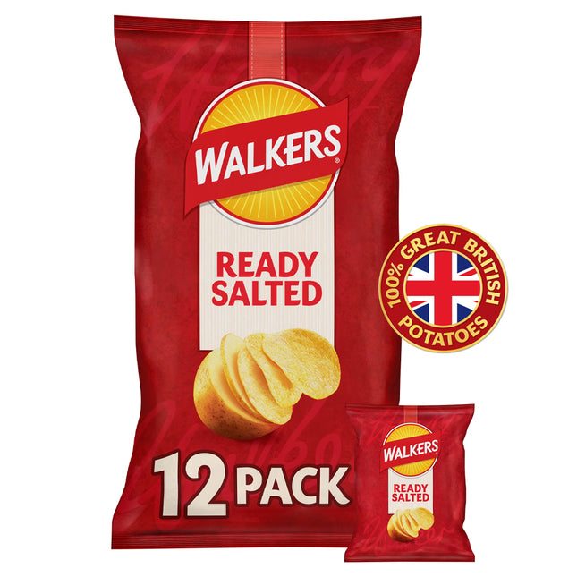 Walkers Ready Salted Multipack 12x25g