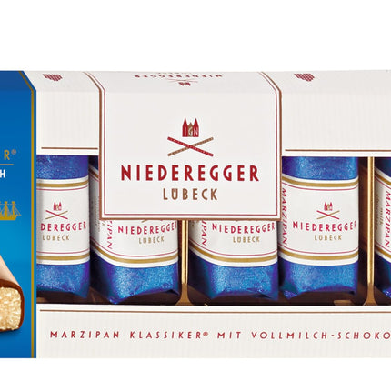 Niederegger Milk Chocolate Covered Marzipan Mini Loaves In Gift Box 100g