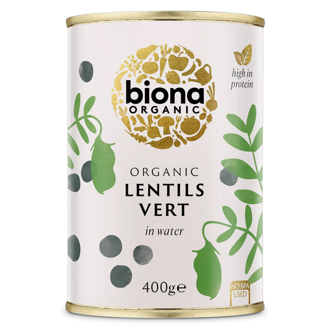 Biona Organic Lentils Vert Bijoux Puy Type 400g