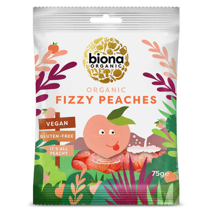 Biona Organic Fizzy Peaches 75g
