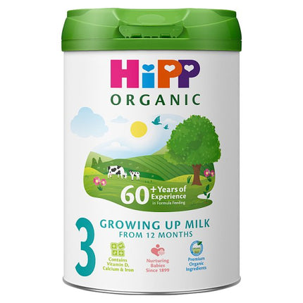 HiPP Organic 3 Growing up Baby Milk Powder Formula, From 12 Months, 800g - H1
