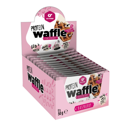 GoFitness Nutrition - Protein Waffle - Raspberry - Box