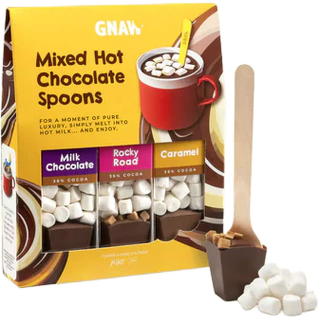 Gnaw Mixed Trio Hot Chocolate Spoon Gift Set 120g