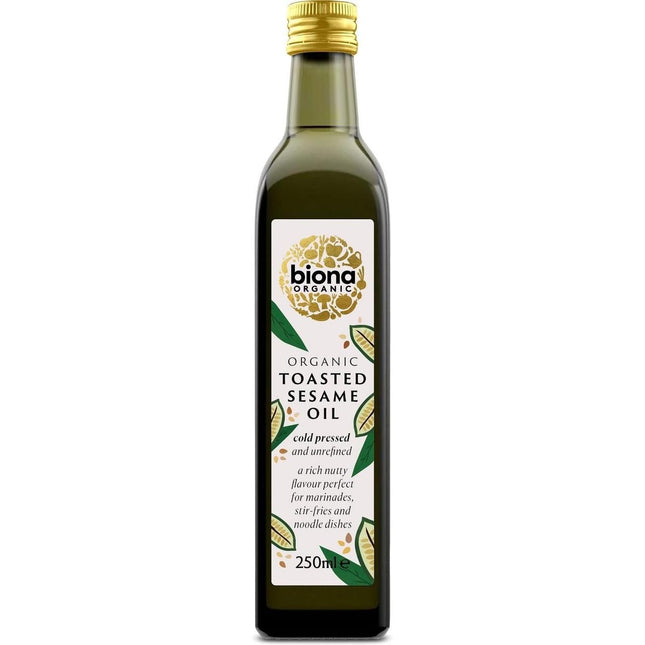 Biona Organic Toasted Sesame Seed Oil Cold Pressed 250ml