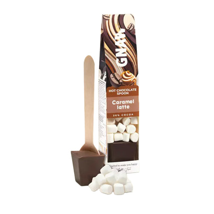 Gnaw Hot Chocolate Shots Spoon Caramel Latte 40g
