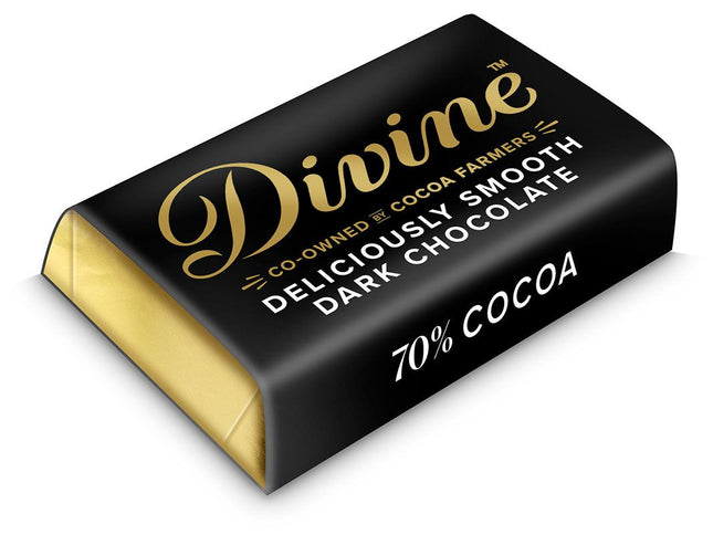 Divine Chocolate Dark Chocolate Mini Bars (100 x 4.2g)