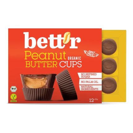 Bett'r Peanut Butter Cups Box 156G