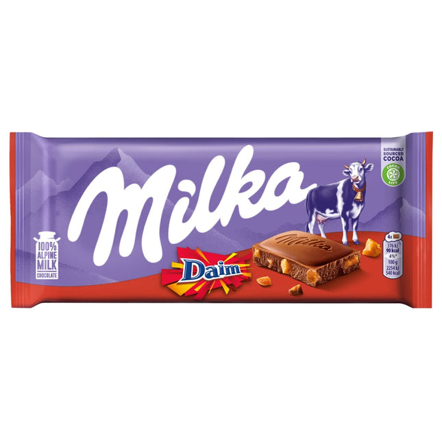 Milka Milk With Daim Pieces 90g