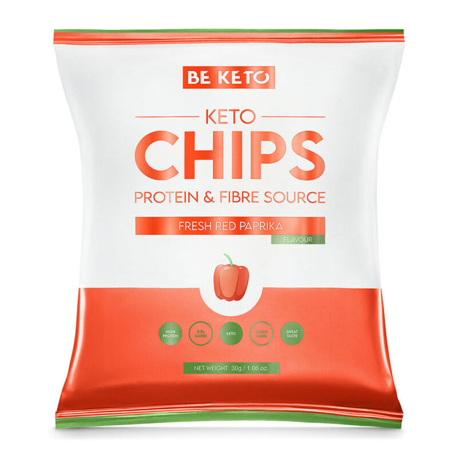 BeKeto Keto Chips Fresh Red Paprika 30g