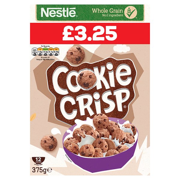 Cookie Crisp 375G £3.25 PMP