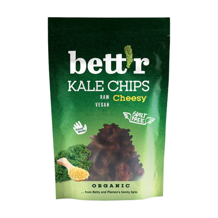 Bett'r Kale Chips With Vegan Cheese And Pepper 30G