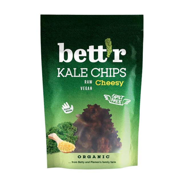 Bett'r Kale Chips With Vegan Cheese And Pepper 30G