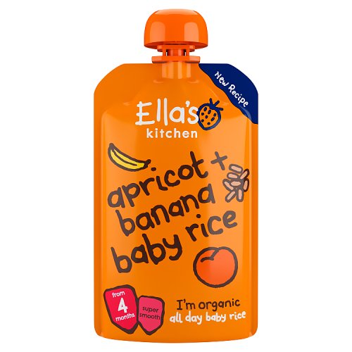 Ella's Kitchen S1 Rice - Banana + Apricot 120g