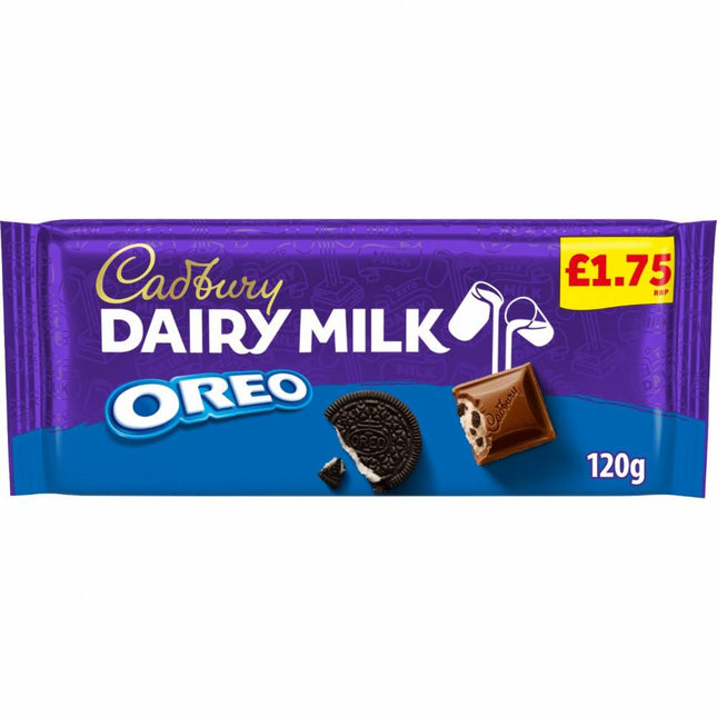 Cadbury Dairy Milk Oreo Block PMP £1.75 120g